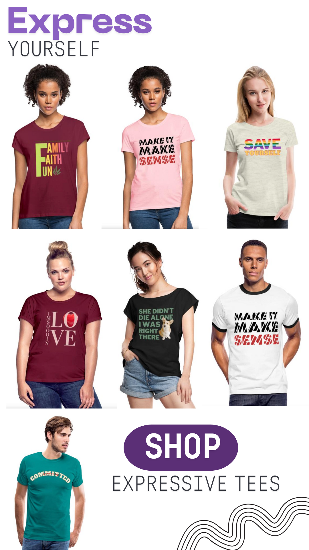 Express Yourself Shop Expressive Tees